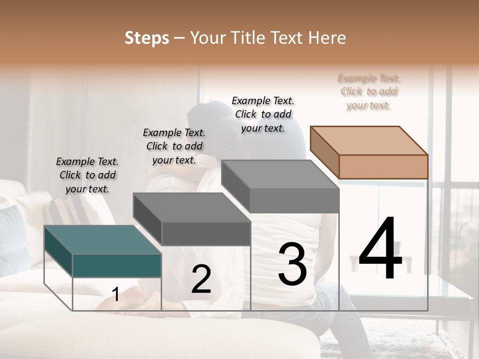 A Group Of People Sitting On A Couch In A Living Room PowerPoint Template