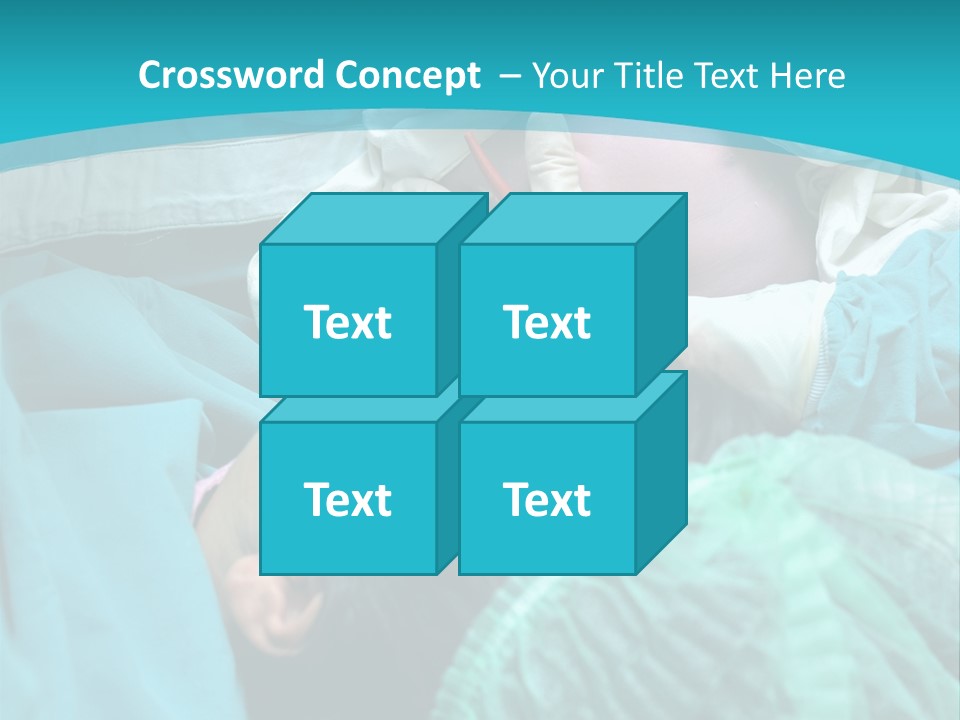 A Baby Laying In A Hospital Bed With An Adult PowerPoint Template