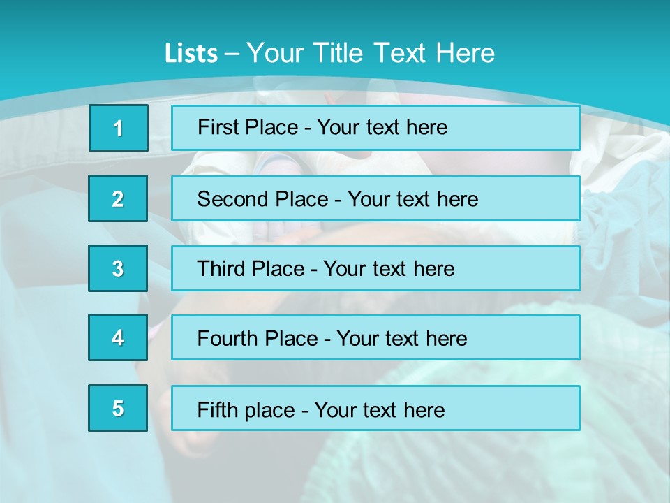 A Baby Laying In A Hospital Bed With An Adult PowerPoint Template