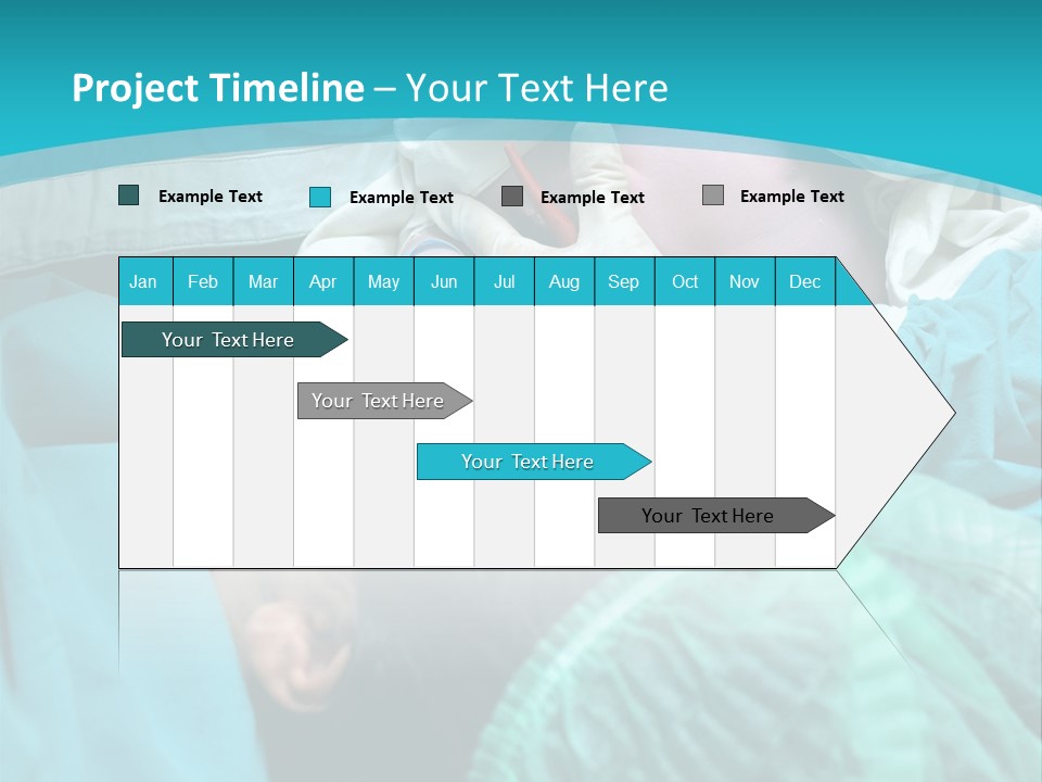 A Baby Laying In A Hospital Bed With An Adult PowerPoint Template