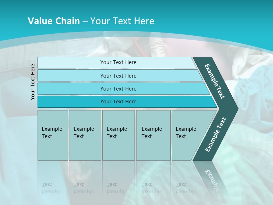 A Baby Laying In A Hospital Bed With An Adult PowerPoint Template