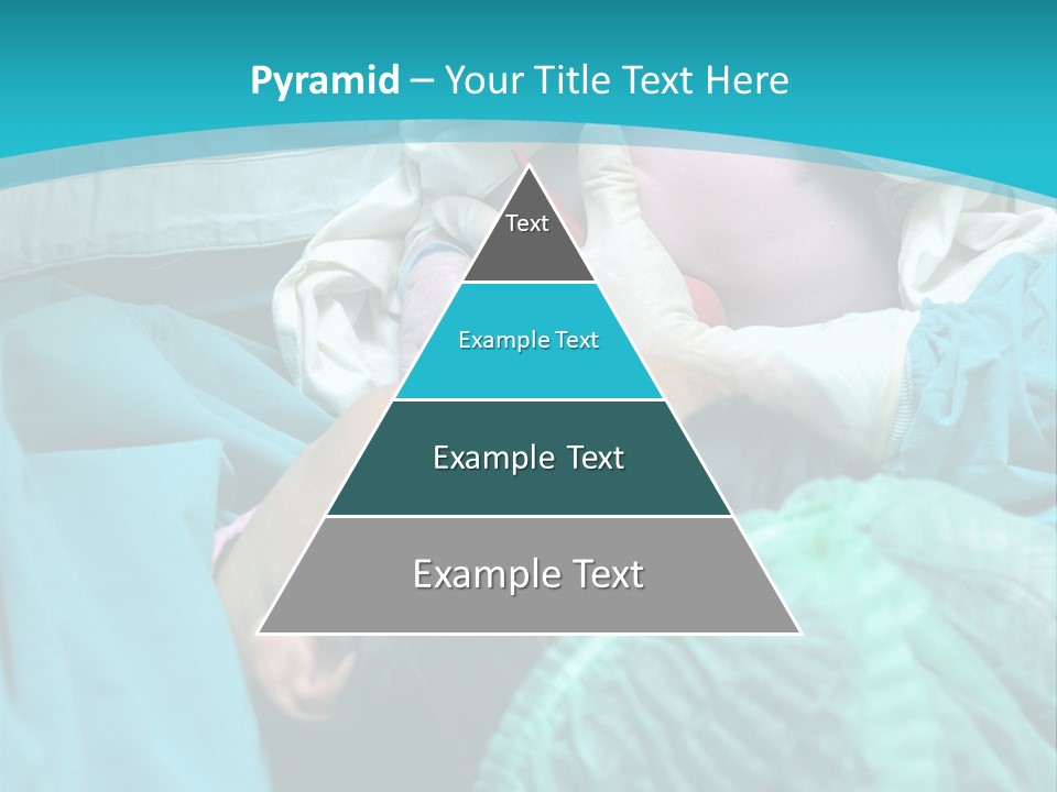 A Baby Laying In A Hospital Bed With An Adult PowerPoint Template