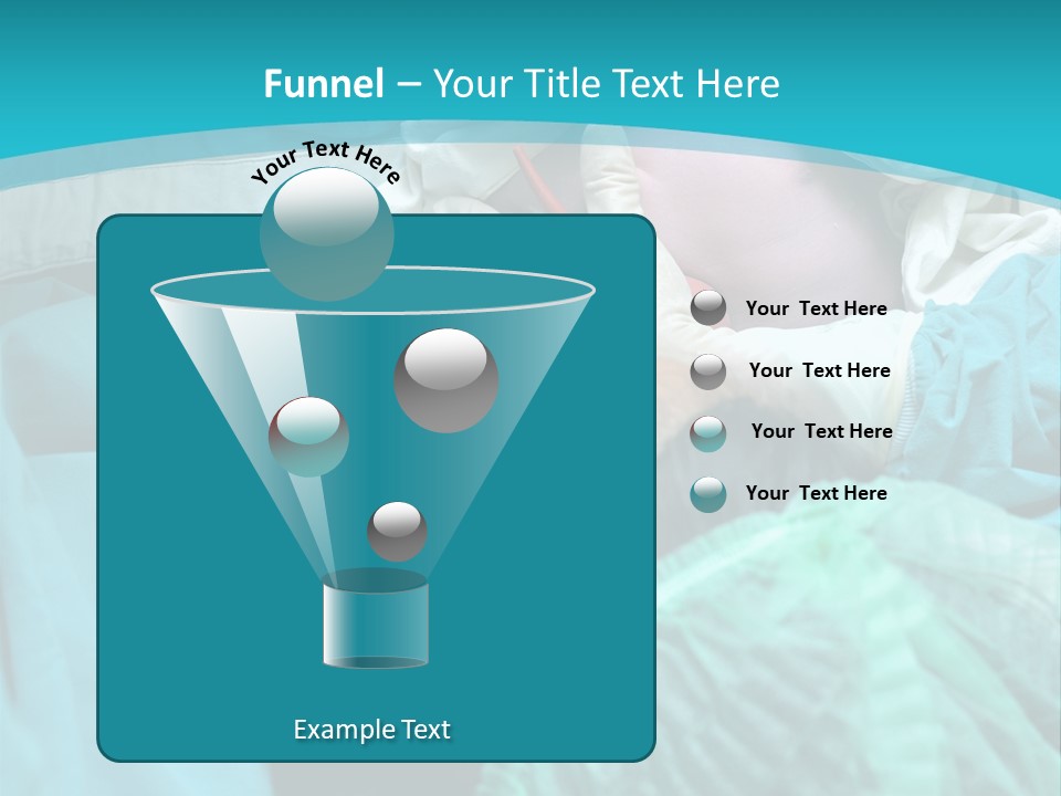 A Baby Laying In A Hospital Bed With An Adult PowerPoint Template