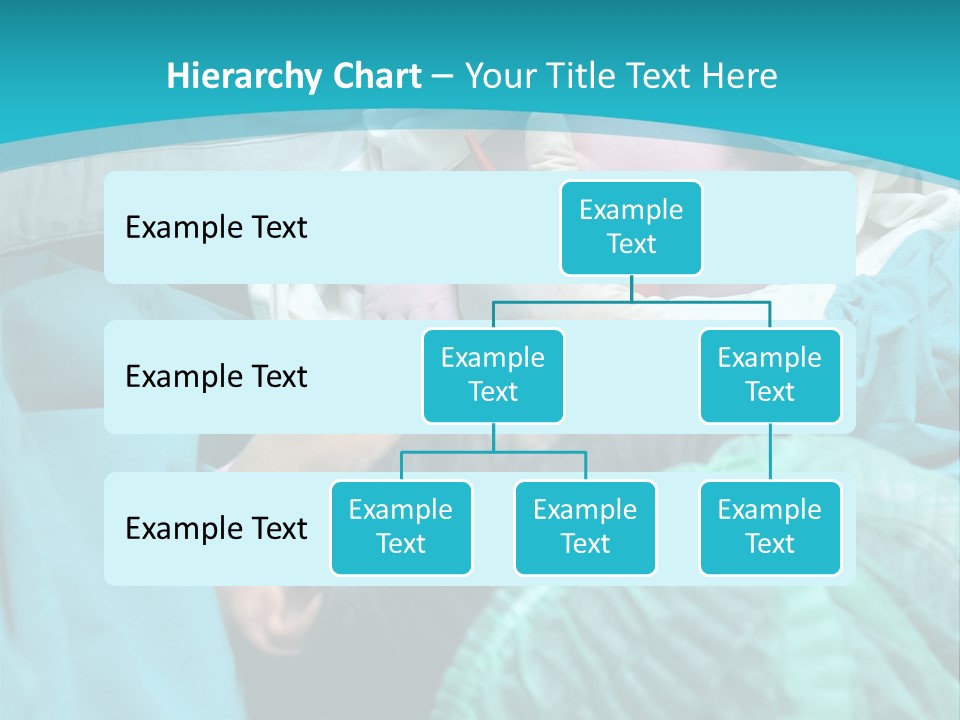 A Baby Laying In A Hospital Bed With An Adult PowerPoint Template