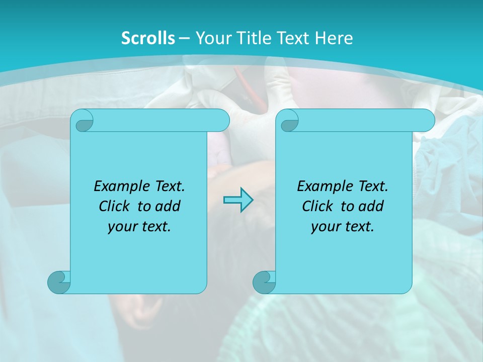 A Baby Laying In A Hospital Bed With An Adult PowerPoint Template