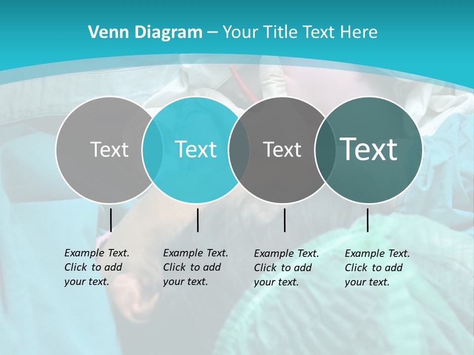 A Baby Laying In A Hospital Bed With An Adult PowerPoint Template