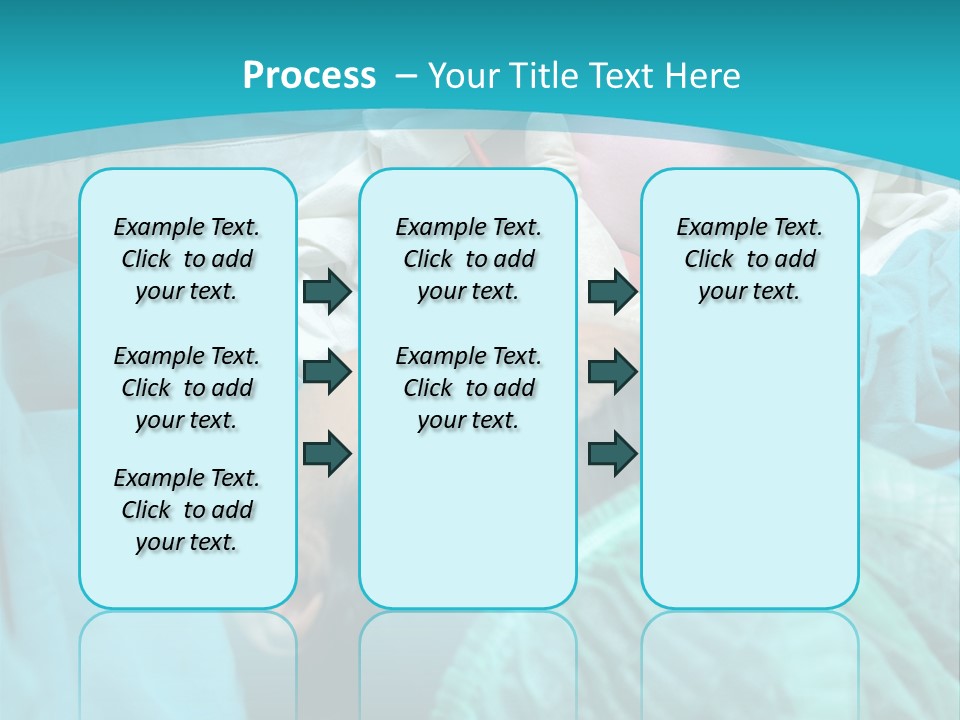 A Baby Laying In A Hospital Bed With An Adult PowerPoint Template