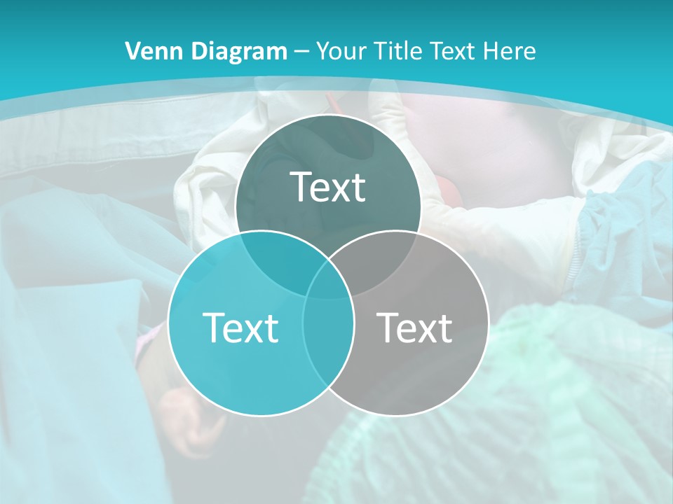 A Baby Laying In A Hospital Bed With An Adult PowerPoint Template