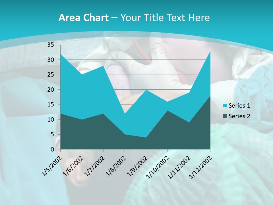A Baby Laying In A Hospital Bed With An Adult PowerPoint Template
