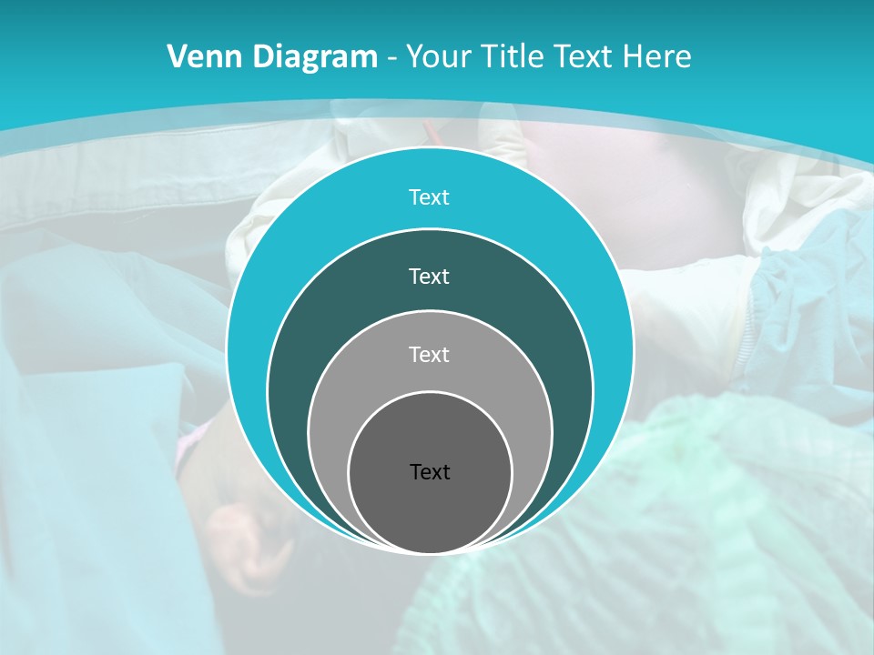 A Baby Laying In A Hospital Bed With An Adult PowerPoint Template