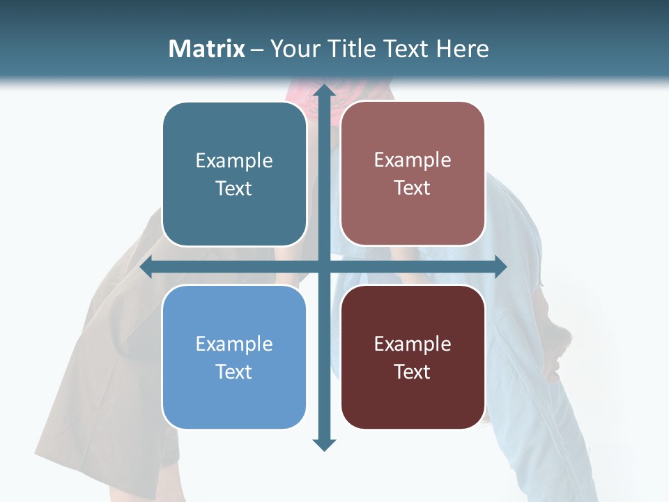 A Man Holding A Little Girl On His Back PowerPoint Template