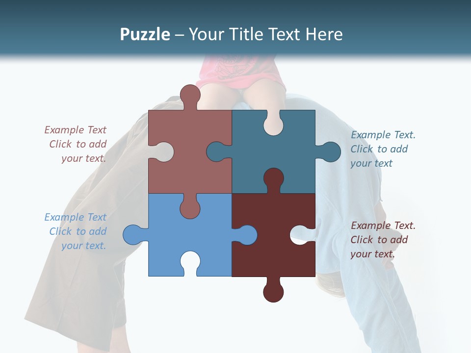 A Man Holding A Little Girl On His Back PowerPoint Template