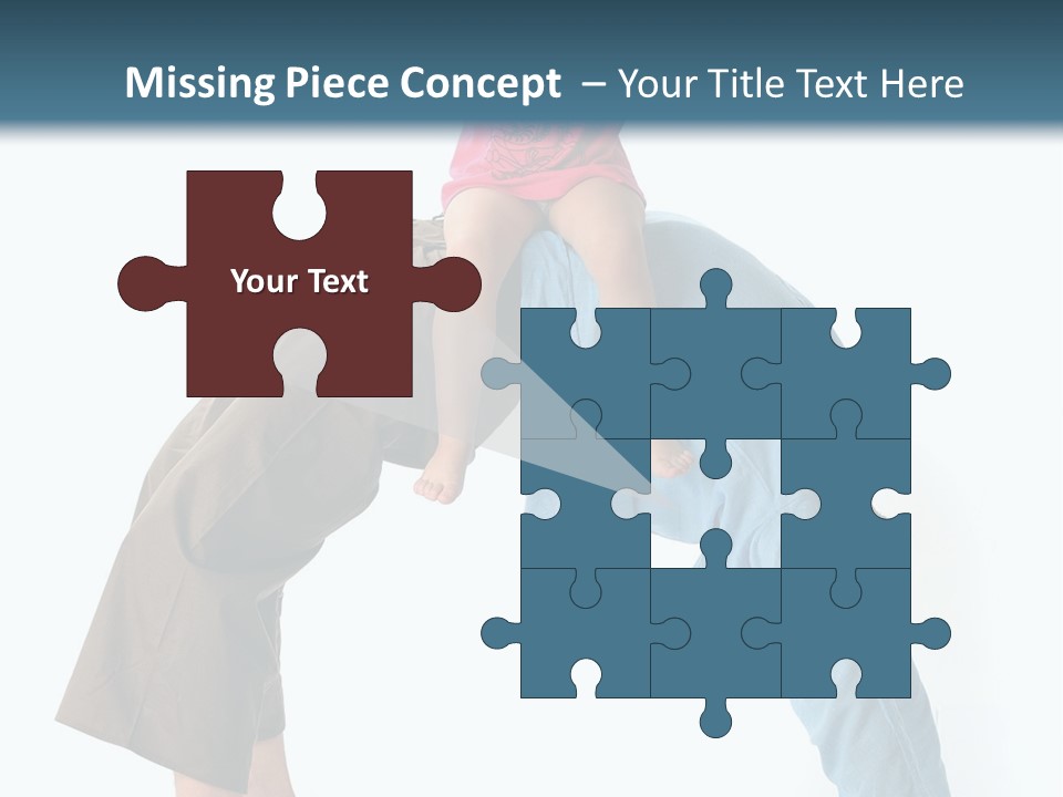 A Man Holding A Little Girl On His Back PowerPoint Template