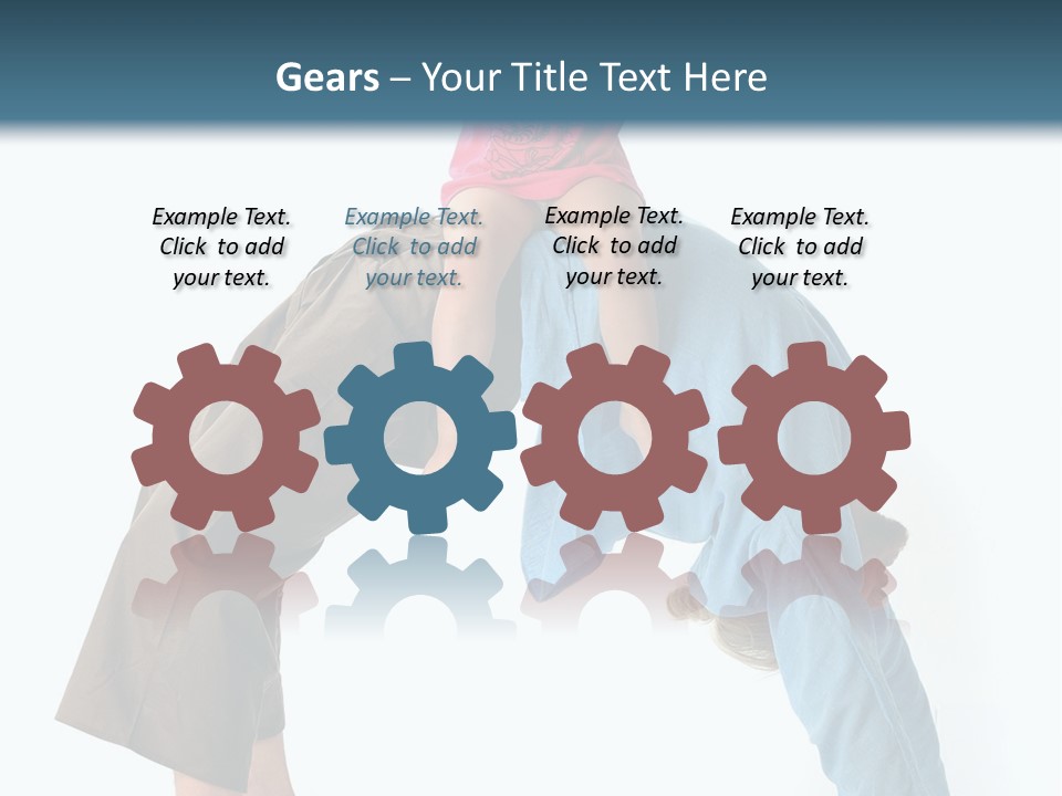 A Man Holding A Little Girl On His Back PowerPoint Template