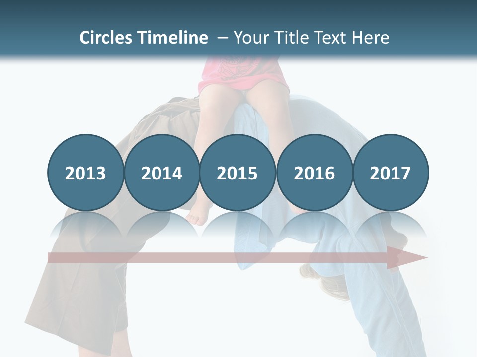 A Man Holding A Little Girl On His Back PowerPoint Template