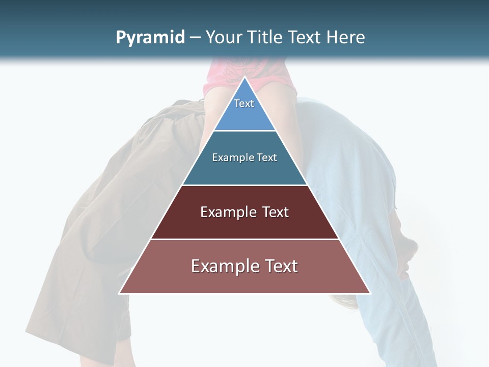 A Man Holding A Little Girl On His Back PowerPoint Template