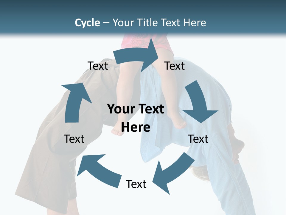 A Man Holding A Little Girl On His Back PowerPoint Template