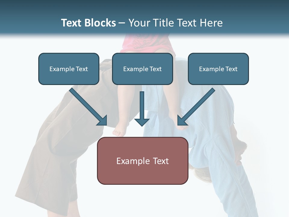 A Man Holding A Little Girl On His Back PowerPoint Template