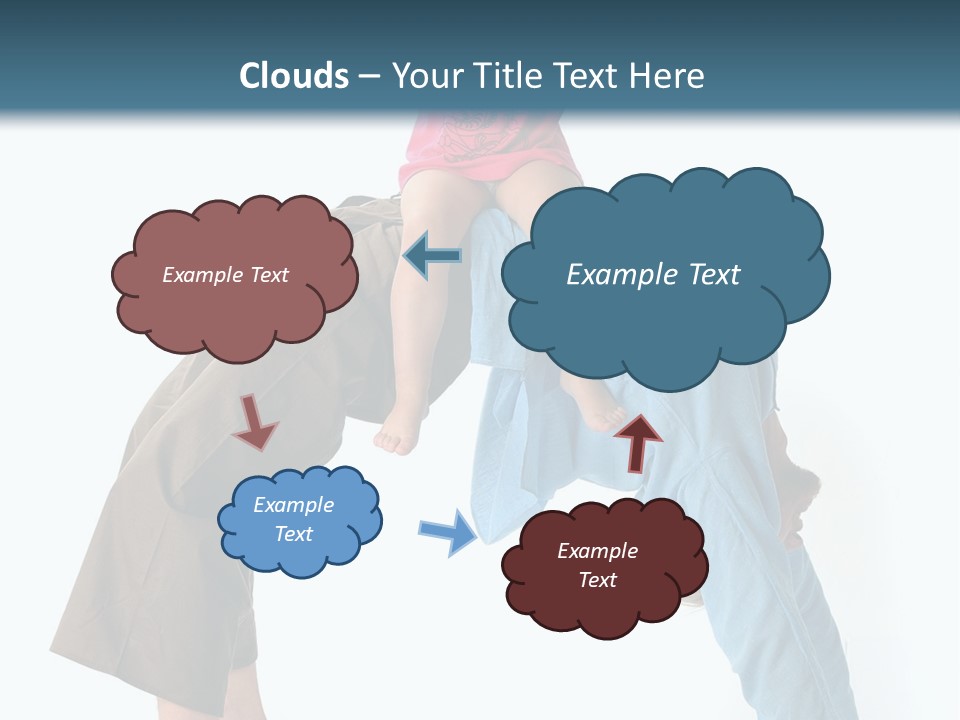 A Man Holding A Little Girl On His Back PowerPoint Template