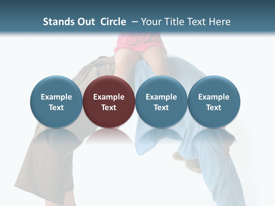 A Man Holding A Little Girl On His Back PowerPoint Template