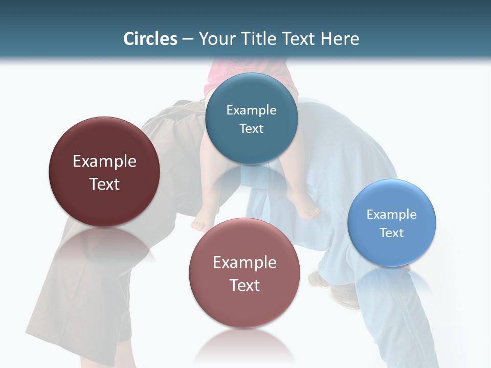 A Man Holding A Little Girl On His Back PowerPoint Template