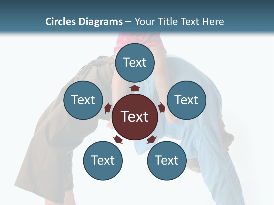 A Man Holding A Little Girl On His Back PowerPoint Template