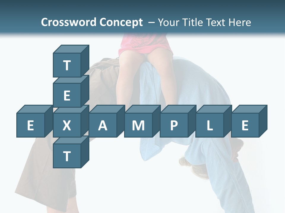 A Man Holding A Little Girl On His Back PowerPoint Template