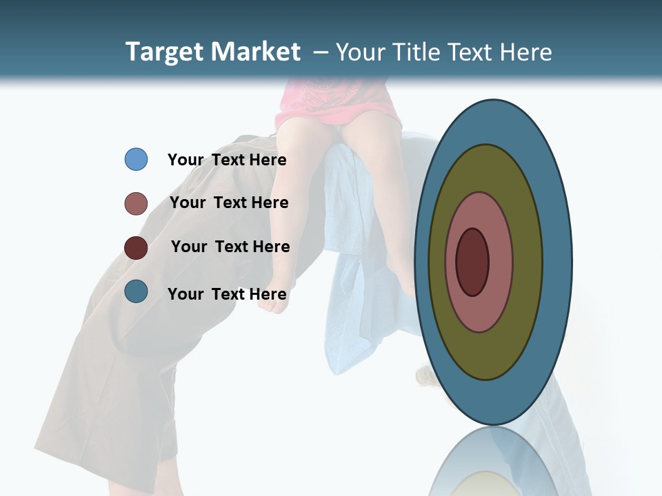 A Man Holding A Little Girl On His Back PowerPoint Template