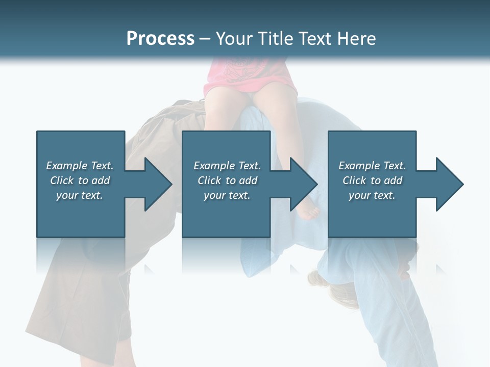 A Man Holding A Little Girl On His Back PowerPoint Template