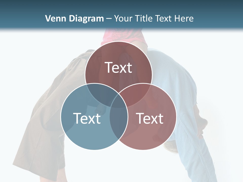 A Man Holding A Little Girl On His Back PowerPoint Template