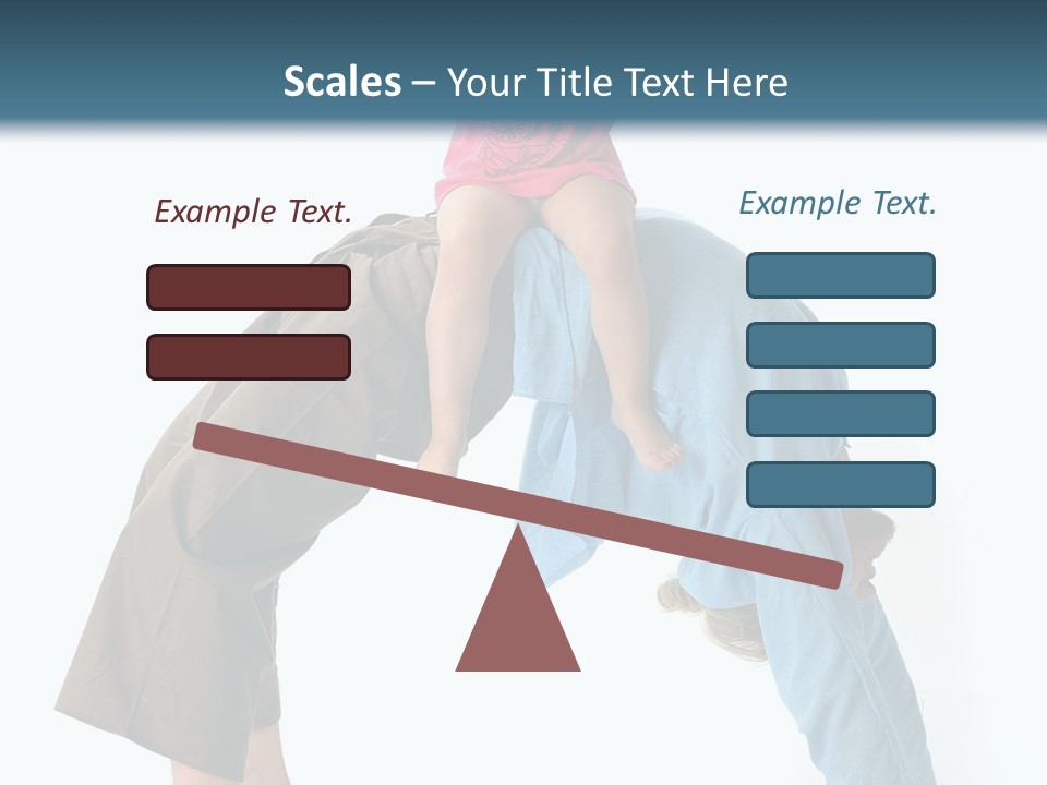 A Man Holding A Little Girl On His Back PowerPoint Template