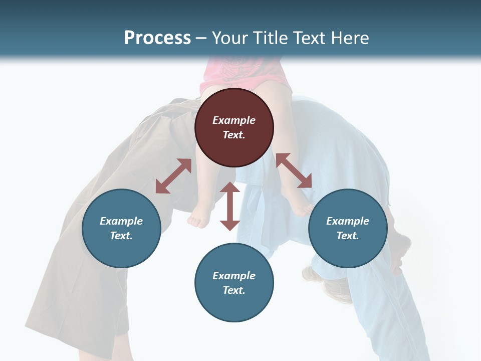 A Man Holding A Little Girl On His Back PowerPoint Template