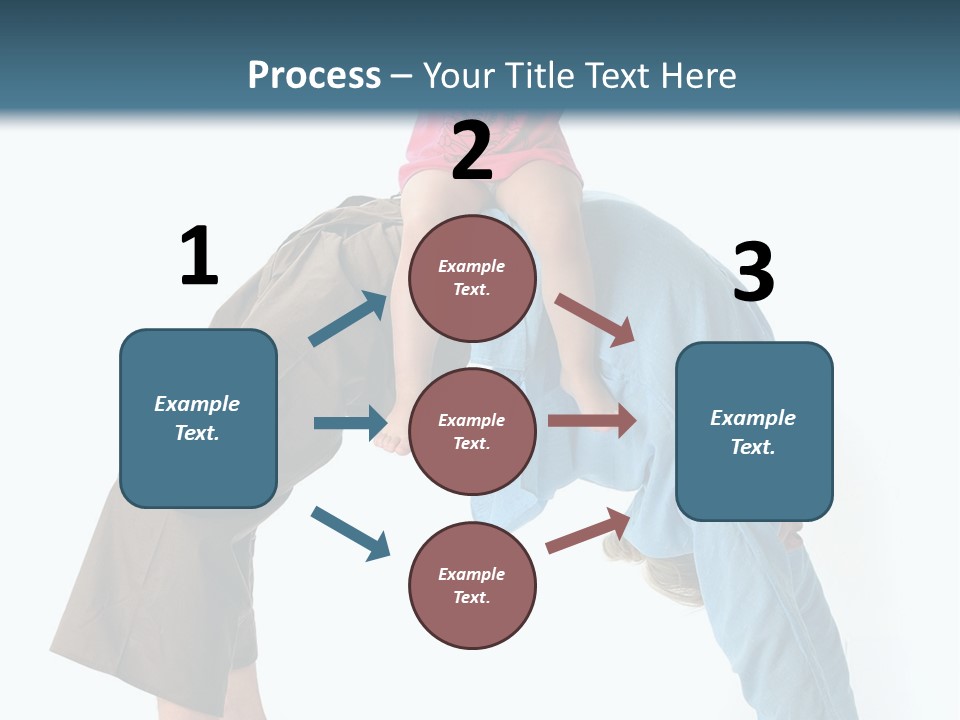 A Man Holding A Little Girl On His Back PowerPoint Template