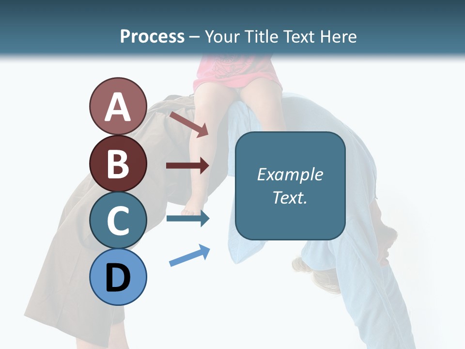 A Man Holding A Little Girl On His Back PowerPoint Template