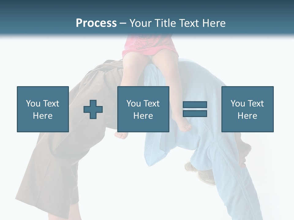 A Man Holding A Little Girl On His Back PowerPoint Template