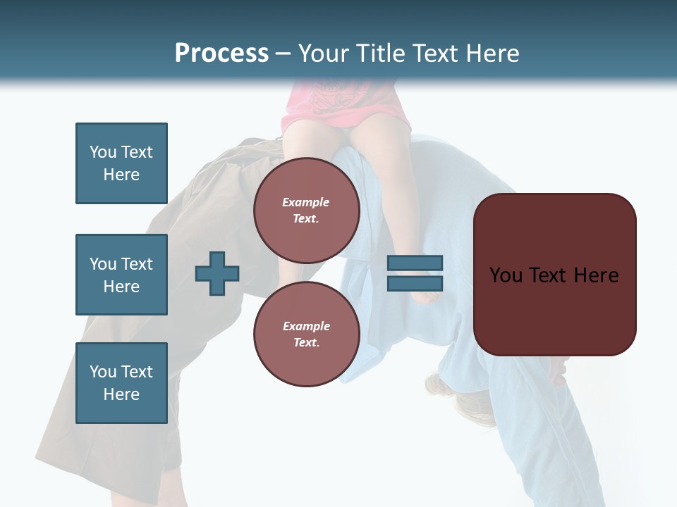 A Man Holding A Little Girl On His Back PowerPoint Template