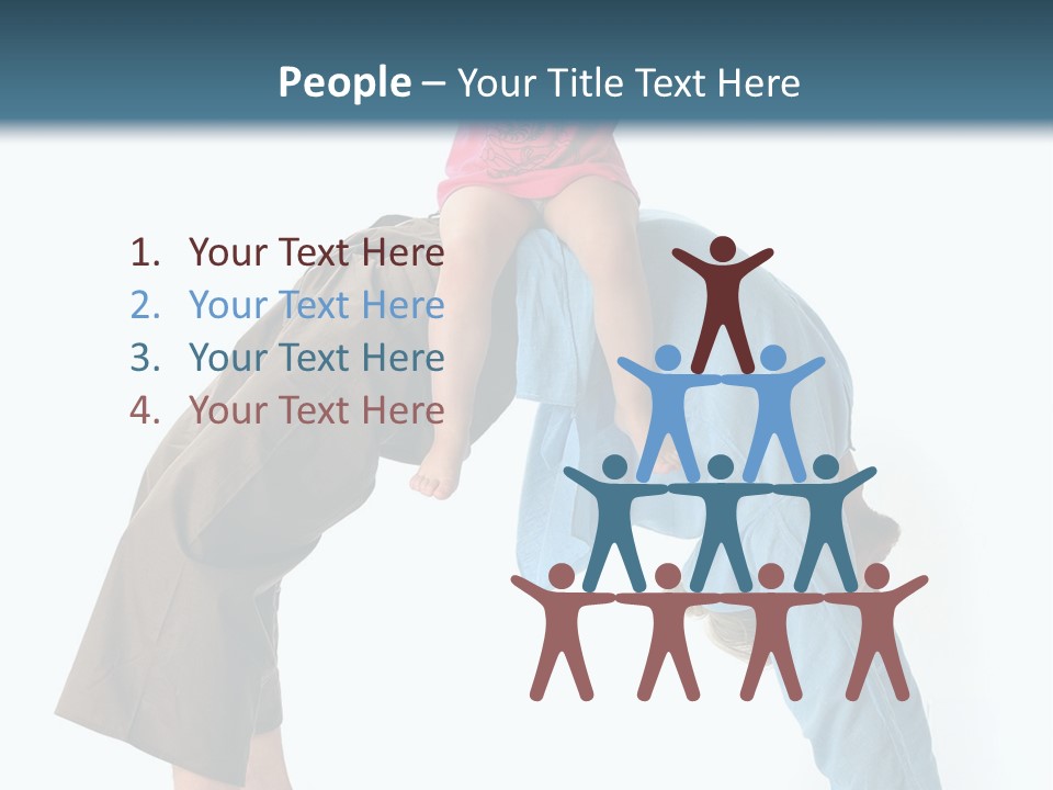 A Man Holding A Little Girl On His Back PowerPoint Template