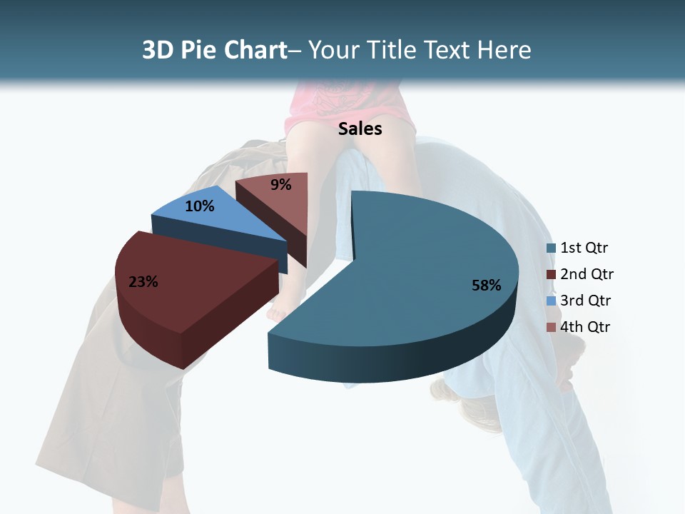 A Man Holding A Little Girl On His Back PowerPoint Template
