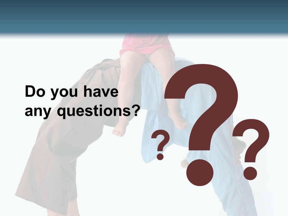 A Man Holding A Little Girl On His Back PowerPoint Template