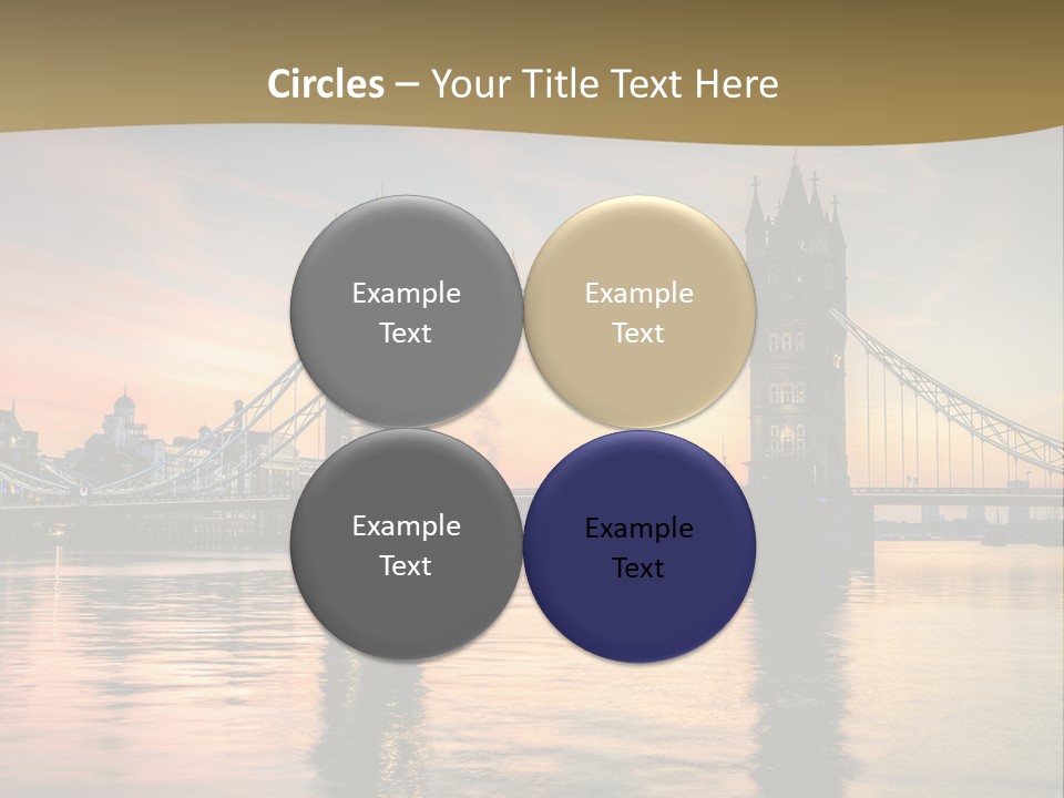 A Bridge Over A Body Of Water With A Sunset In The Background PowerPoint Template