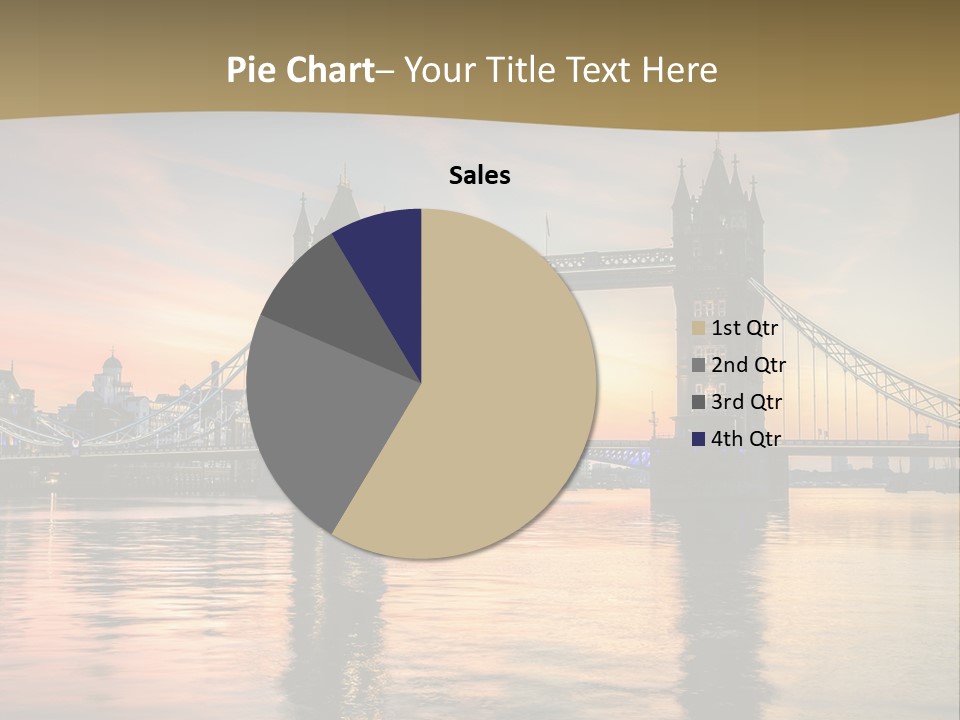 A Bridge Over A Body Of Water With A Sunset In The Background PowerPoint Template