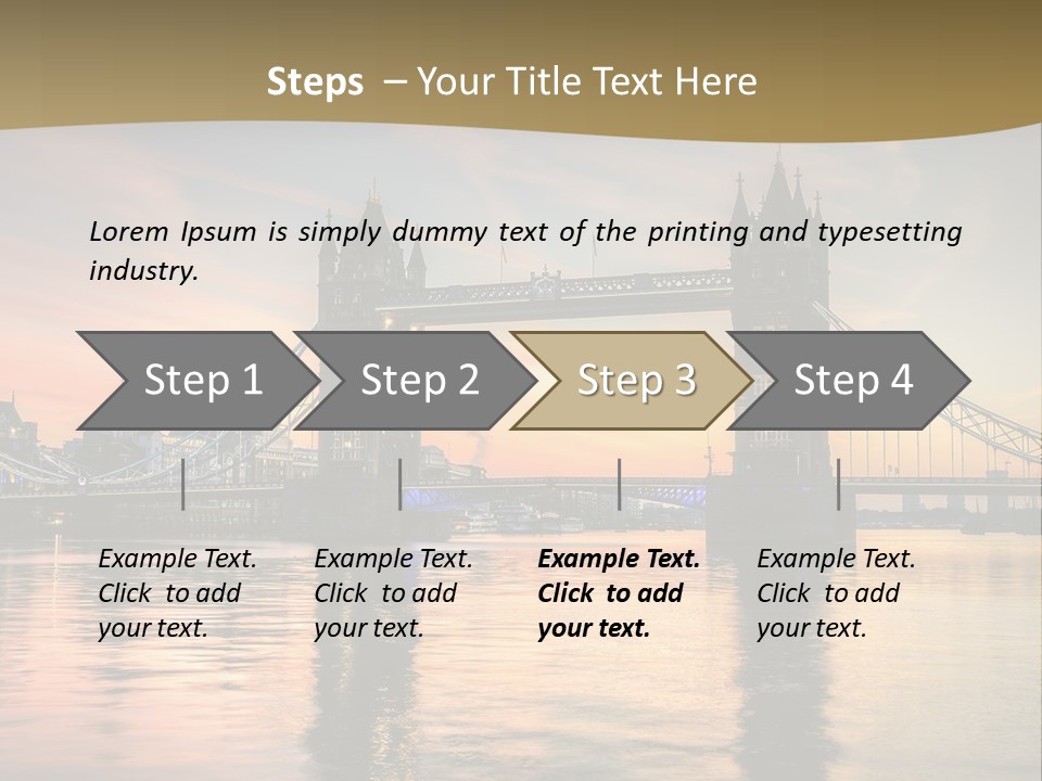 A Bridge Over A Body Of Water With A Sunset In The Background PowerPoint Template