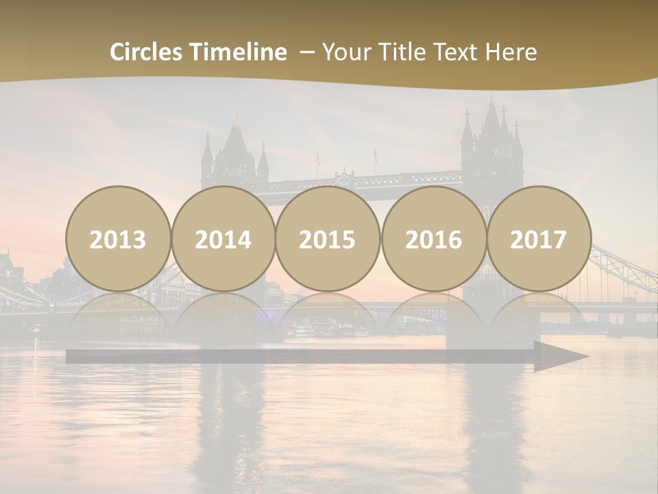 A Bridge Over A Body Of Water With A Sunset In The Background PowerPoint Template