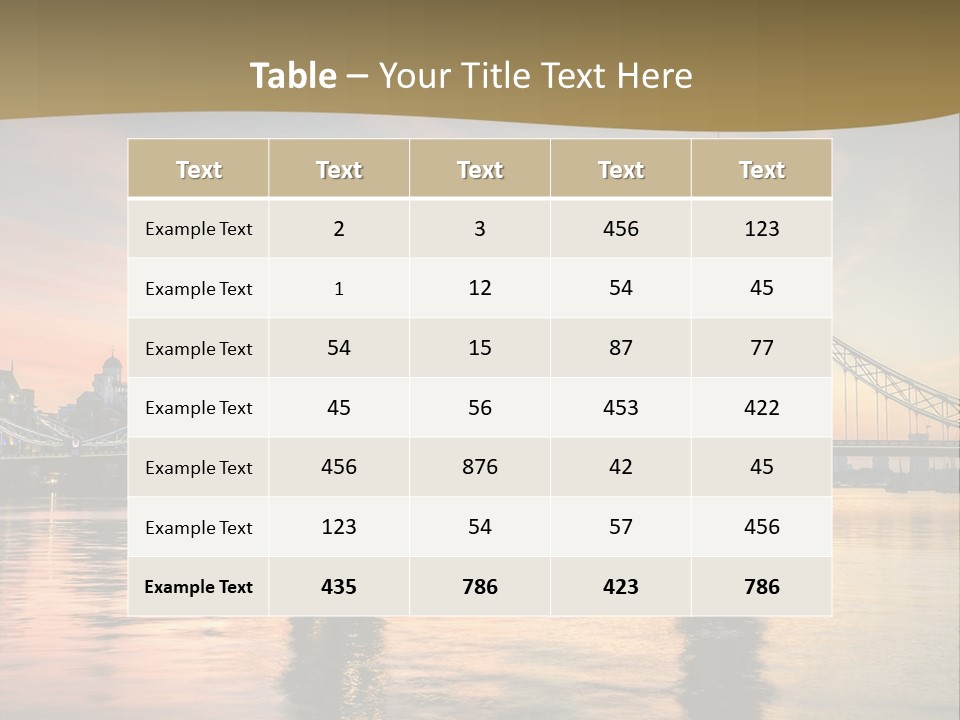 A Bridge Over A Body Of Water With A Sunset In The Background PowerPoint Template