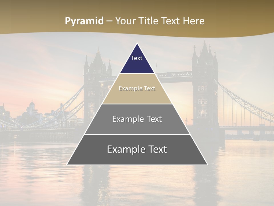 A Bridge Over A Body Of Water With A Sunset In The Background PowerPoint Template