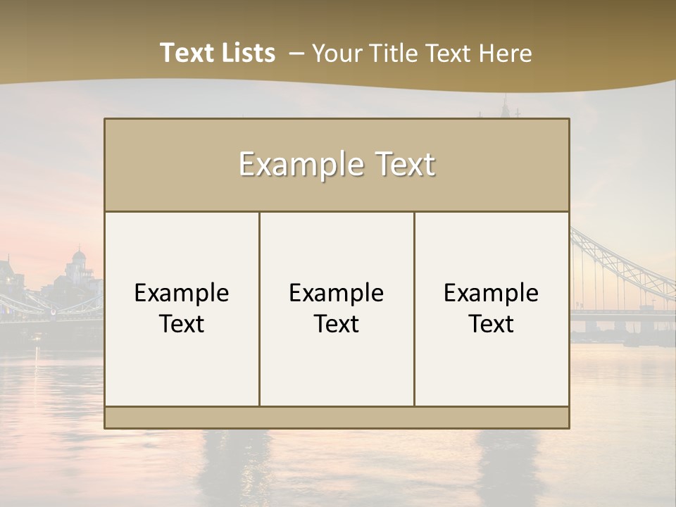 A Bridge Over A Body Of Water With A Sunset In The Background PowerPoint Template