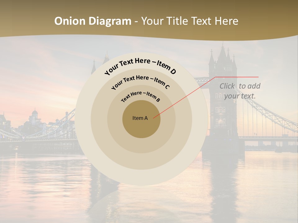 A Bridge Over A Body Of Water With A Sunset In The Background PowerPoint Template