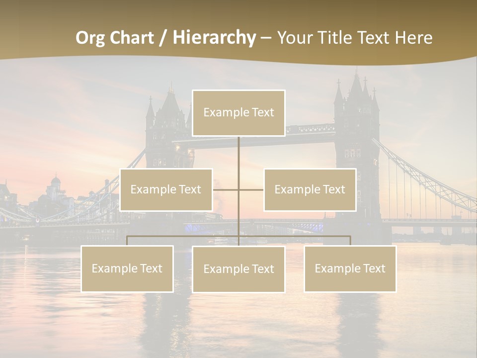 A Bridge Over A Body Of Water With A Sunset In The Background PowerPoint Template