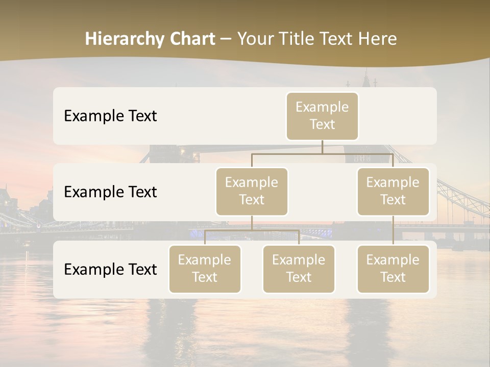 A Bridge Over A Body Of Water With A Sunset In The Background PowerPoint Template
