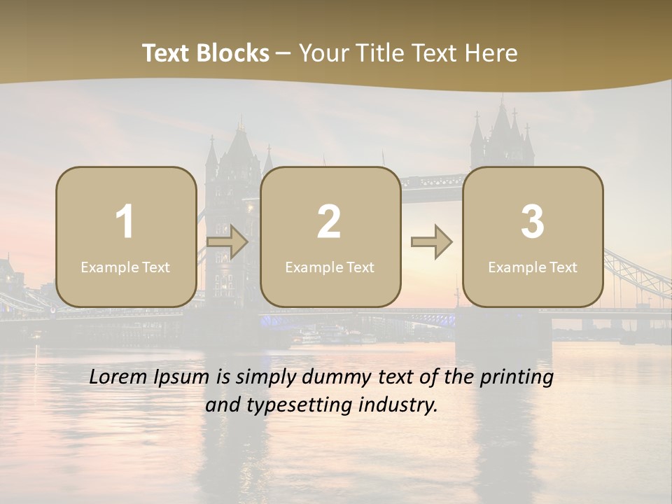 A Bridge Over A Body Of Water With A Sunset In The Background PowerPoint Template